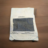 Lot of 2 Vintage Bank Bag Canada 50 Cents $1000 + No writing Royal Canada Mint1