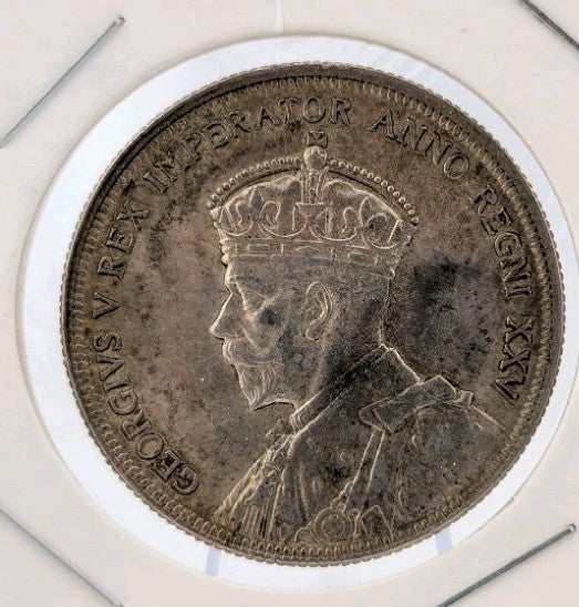 Canada 1935 Silver One Dollar $1 King George V .800 Silver1