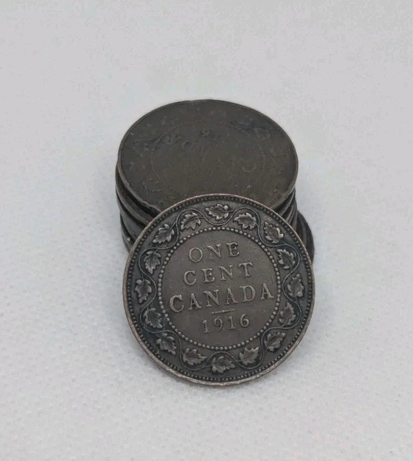 CANADA - 1916 Large Canadian 1 Cent Penny - NumisFind