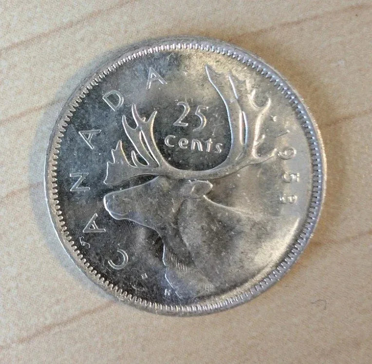 25 Cent 1953 SF SD - Pristine Condition! - Rare Variety - 0.8 Silver Coin Canada - NumisFind