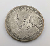 1920 Canada 25 Cents SILVER Coin KING GEORGE V ! SILVER!1