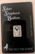 Serialized 1 Gram Silver Bar in Assay Silver Shepherd Bullion Dog Lovers - NumisFind