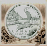 2015 Mint $ 50 Dollars Proof Fine Silver Coin 99.99 – Beaver - & COA - 15.87 gr.0