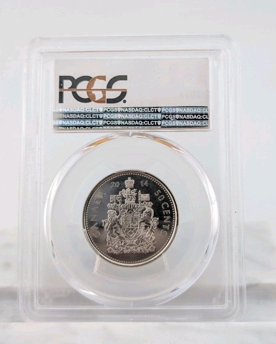 2014 Canada Fifty Cents 50C 50 Cent PCGS MS67 MS 67 Canadian Certified UNC Coin1