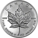 Canada 5 Dollars 2012 Mapple Leaf 1 OZ 9999 Silver Feuille D'érable - NumisFind