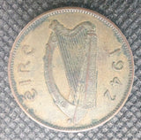 1942 Ireland 1/2d Halfpenny – Leat Pingin Irish Coin1