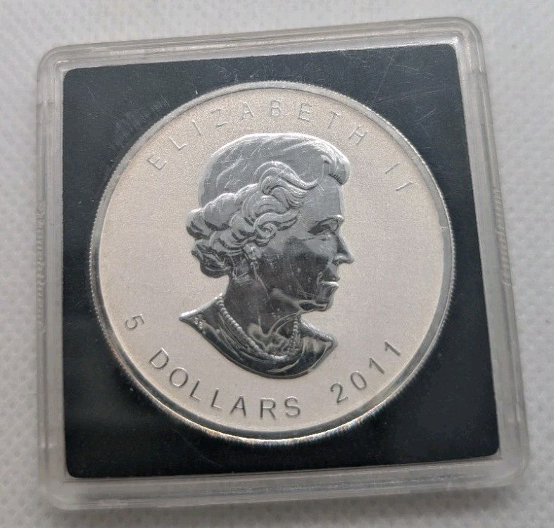 1 oz Silver Maple Leaf 2011 Fabulous 15 Privy Mark F15 CANADA 5$ HARD TO GET1
