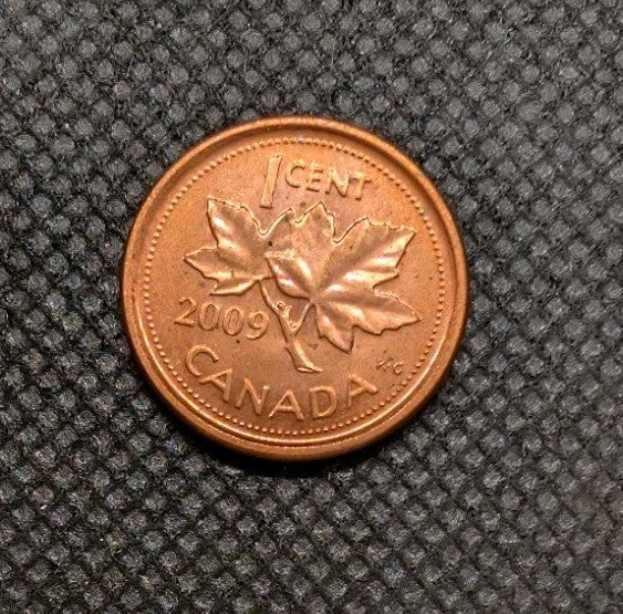 AU/Unc 2009 Canada Penny Small 1 Cent Beautiful0
