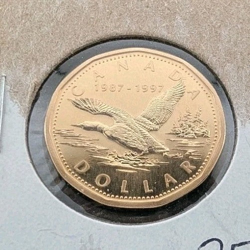 Canada 1997 Flying Loon 1 Dollar Specimen0