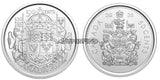 Canada 2021 SET OF TWO Coins 50 Cent Regular & 100th Anniversary Coat of Arms BU0