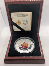 2016 Canada Autumn Radiance $50 99.99% silver 5 oz & Murano glass0