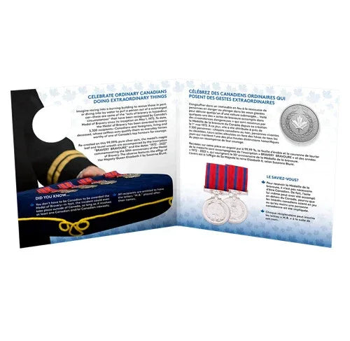 2022 Canada $5 .9999 Silver 50th Anniversary of the Medal of Bravery Coin - NumisFind