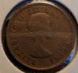 Lot Of 8 Circulated Canada 1 Cent Pre 1960 (G-VG Grade)3