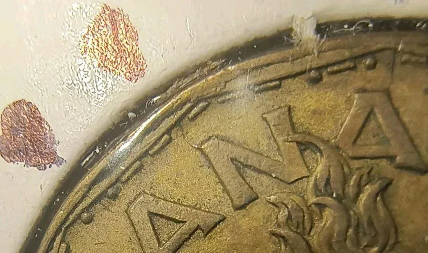 ERROR - LOTS OF LITTLE DIE CRACK - 1943 Canada "TOMBAC" 5 Cents Nickel - CIRC - NumisFind