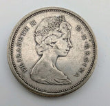 Canada 1966 25 Cents 25c Canadian Caribou Quarter Coin - 80% Silver - ASW .150oz1