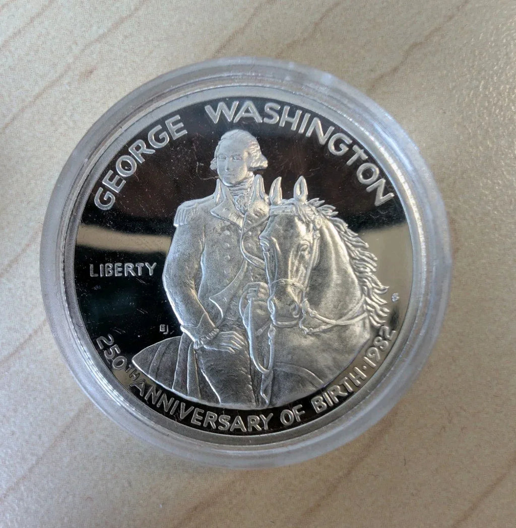 1982 George Washington Commemorative Half Dollar Proof 50C 90% SIlver US Coin - NumisFind