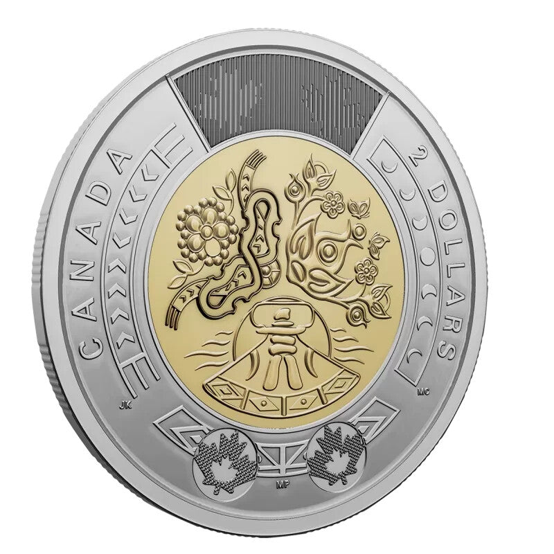 CANADA  2 DOLLAR COIN 1 NON-COLOURED 2023. 1952-2022 CENTENNIAL2