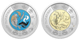 Canada 2024 Inuit Nunangat Non and Coloured BU UNC Toonies from a Roll!!0