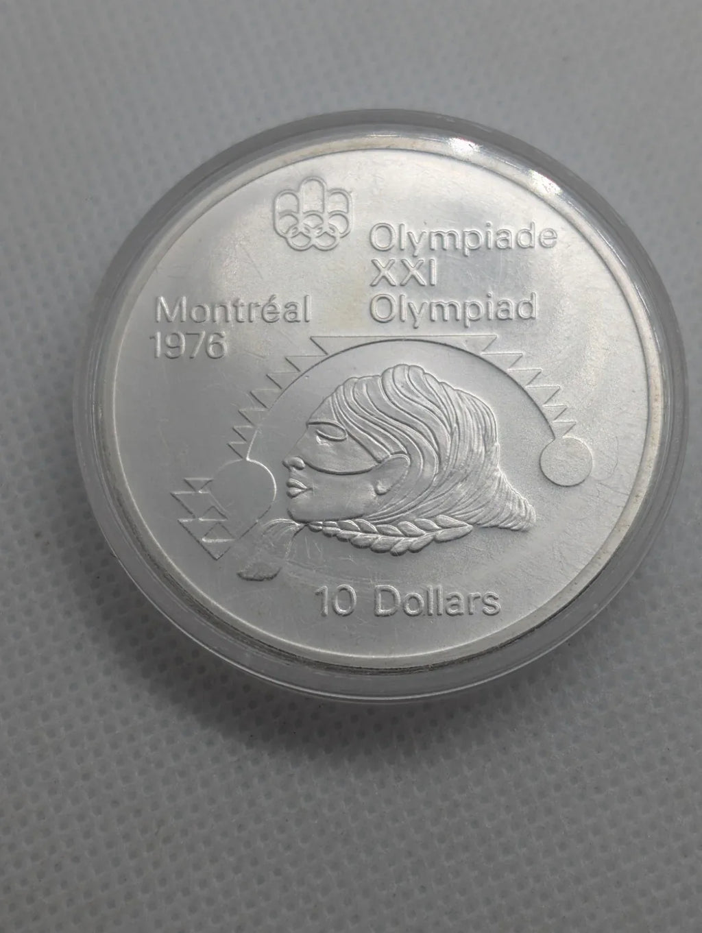 1975 $10 Canadian Canada Olympic Silver Coin - NumisFind