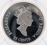 Coin Only 1999 25c May The Voyageurs Millennium Proof Sterling Silver Coin1