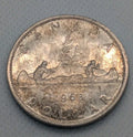 1963 80% Silver Canadian Canada Silver Dollar About Uncirculated AU - NumisFind