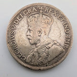 1919 Newfoundland Canada Silver Quarter 25 Cents Coin - Nice condition1