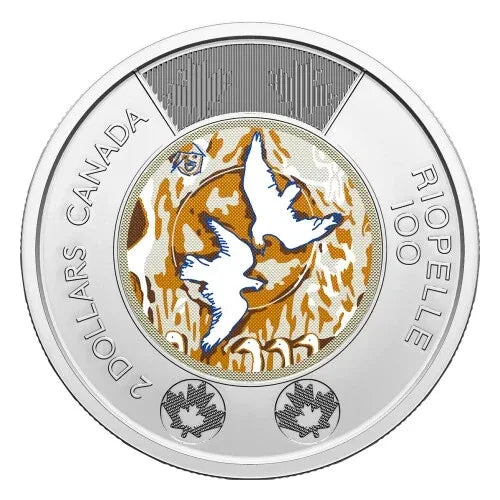2 Coin Set BU Non & Coloured 2023 Canada $2 Jean Paul Riopelle - NumisFind