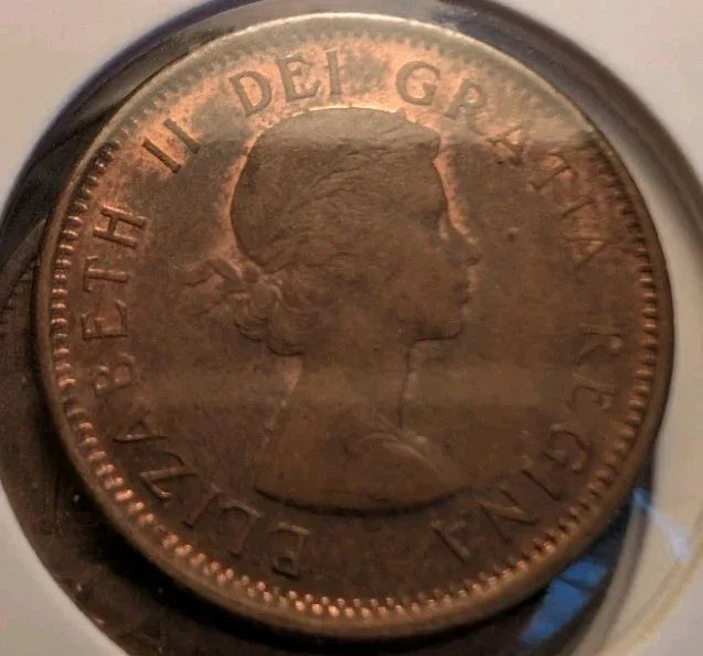 Lot Of 8 Circulated Canada 1 Cent Pre 1960 (G-VG Grade) - NumisFind