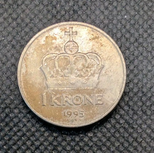 1995 NORWAY 1 KRONE COIN0