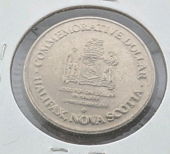 1976 Halifax Nova Scotia $1 Joseph Howe Festival Dollar token1