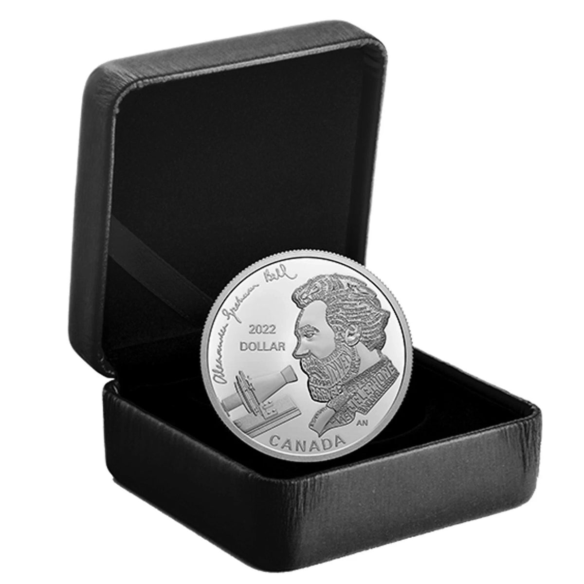 2022 Canada Alexander Graham Bell Proof Fine Silver Dollar (99.99% Pure)2