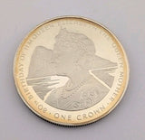Gibraltar 1980 Queen Mother Crown Silver Coin, Proof0