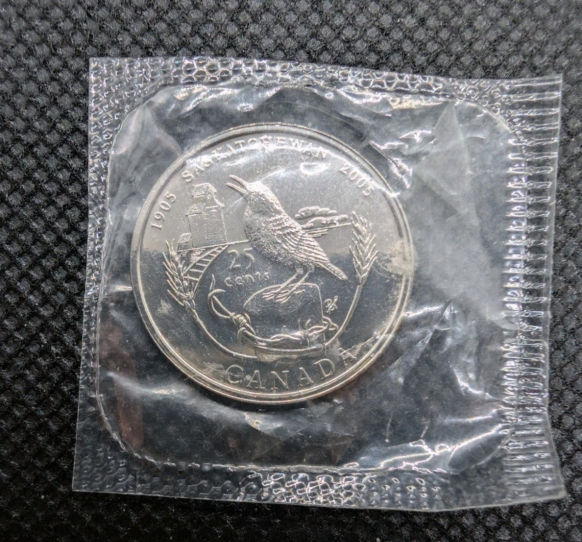 Canada 2005 P SASKATCHEWAN Proof Like Twenty-Five Cent Piece!!0