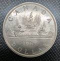 1963 80% Silver Canadian Canada Silver Dollar Uncirculated BU0