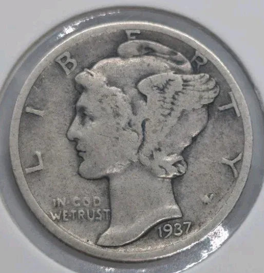 1937 Mercury Silver Dime 90% Silver 10c - NumisFind