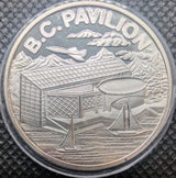 1986 EXPO '86 BC Pavillion Vancouver, BC 1/2 oz Fine Silver Medallion2