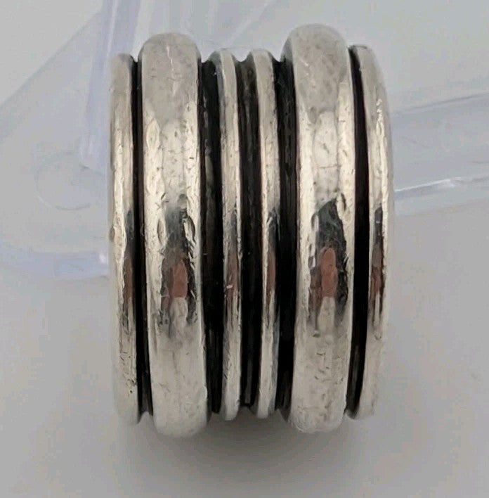 21g 925 Sterling Silver Spinner Ring Fidget Meditation Jewelry Gift For Her0
