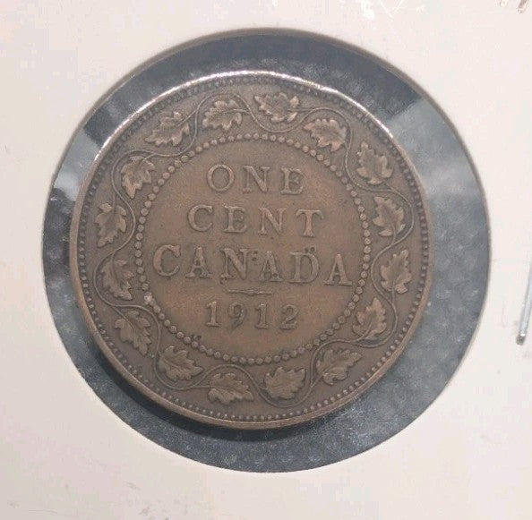 CANADA - 1912 Large Canadian 1 Cent Penny - G-40
