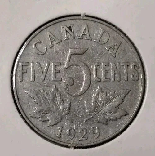 Canadian Nickels 3 Coin Lot 1927, 1928 + 1929(Die Crack ERROR On GEORGIVS) - NumisFind