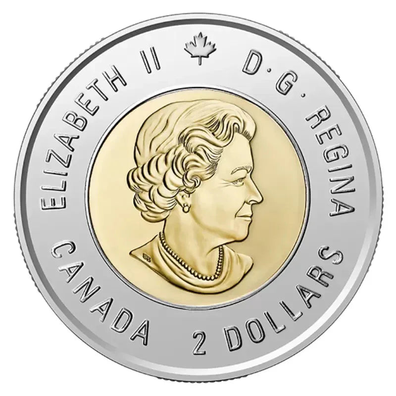 Canada 2020 WWII Victory 75th Coloured BU UNC Toonie from a Roll!! - NumisFind