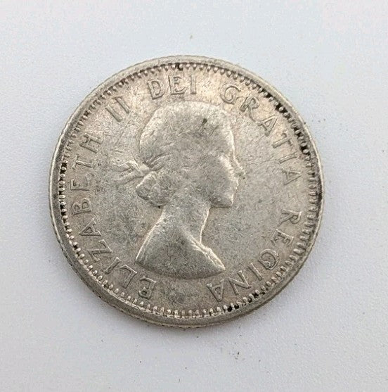 1958 Canada 10c Silver coin Dime1