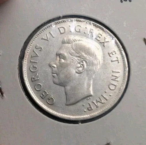 1943 Canada EF 45 Cents George VI Silver Half Dollar Coin Fifty Cent - NumisFind