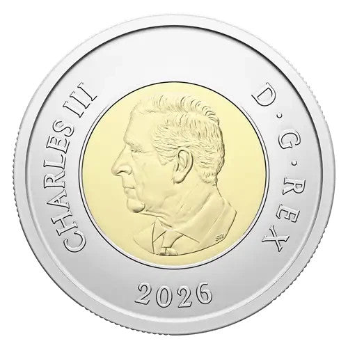 2026 Canada $2 Toonie Colourized Royal Canadian Legion 100 Anniv UNC1