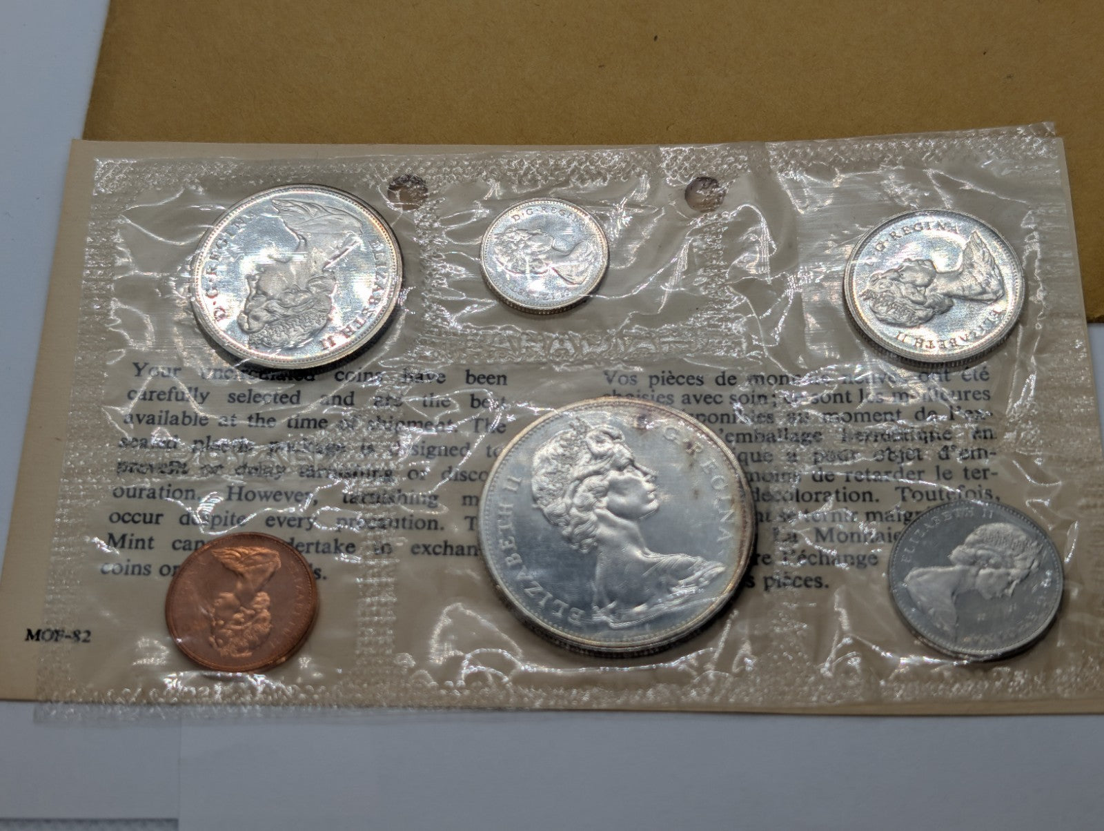 1965 Canada proof like mint set PL With original COA + Enveloppe! MINT!1