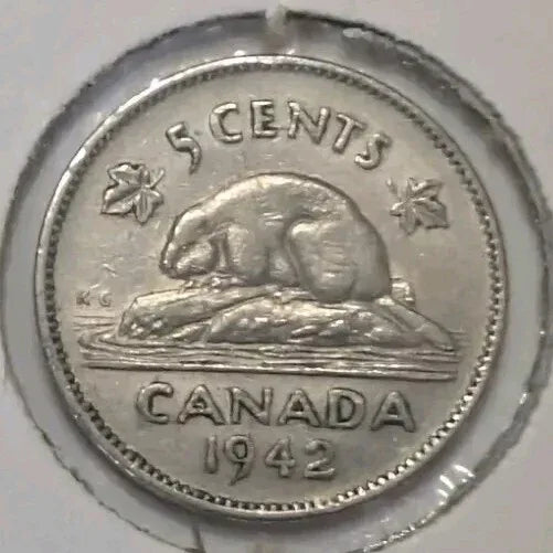 1941 1942 1943 TOMBAC Canada Five Cent 5c LOT OF 3 Circulated Coins - NumisFind