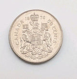 1976 Canadian Nickel Half Dollar 50 Cent Coin Canada0