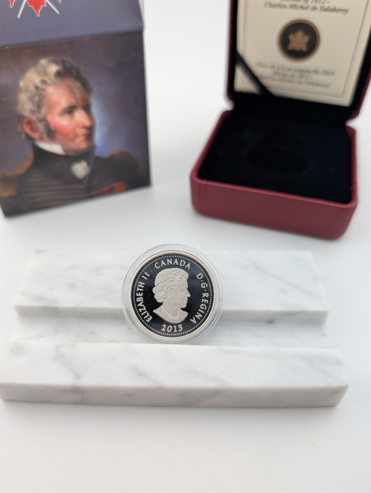 2013 Canada $4 Heroes of 1812: Charles Michel De Salaberry - Pure Silver Coin2