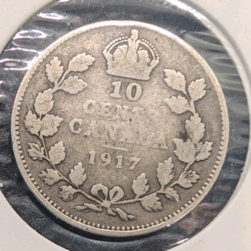1917 Canada Silver coin 10c 10 cents dime - .925 SILVER0