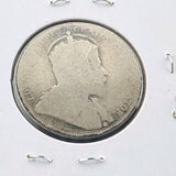 1910 Canada Twenty Five 25 Cent Quarter Canadian Circulated1