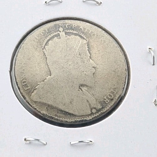 1910 Canada Twenty Five 25 Cent Quarter Canadian Circulated1